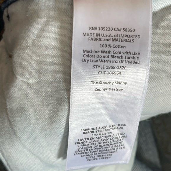 Current Elliott Slouchy Skinny Zephyr Destroy GUC 27 - Picture 4 of 5